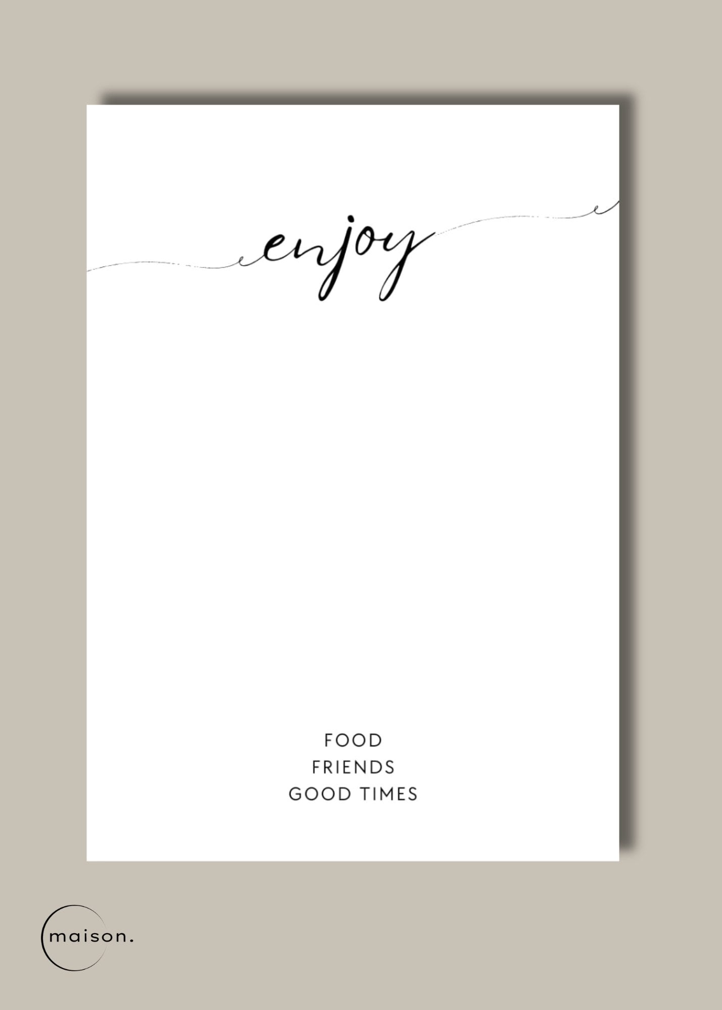 Enjoy Name Place Cards | 30 Pack