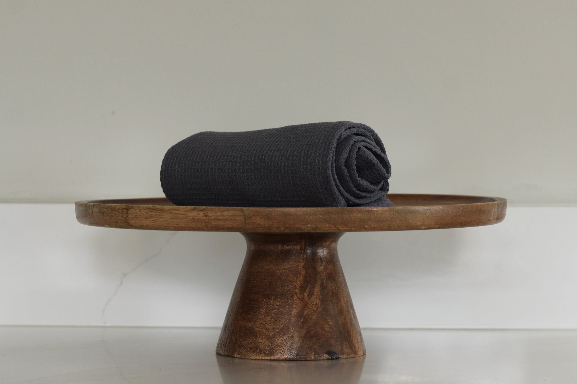 Dark Grey Waffle Tea Towel 42x63cm