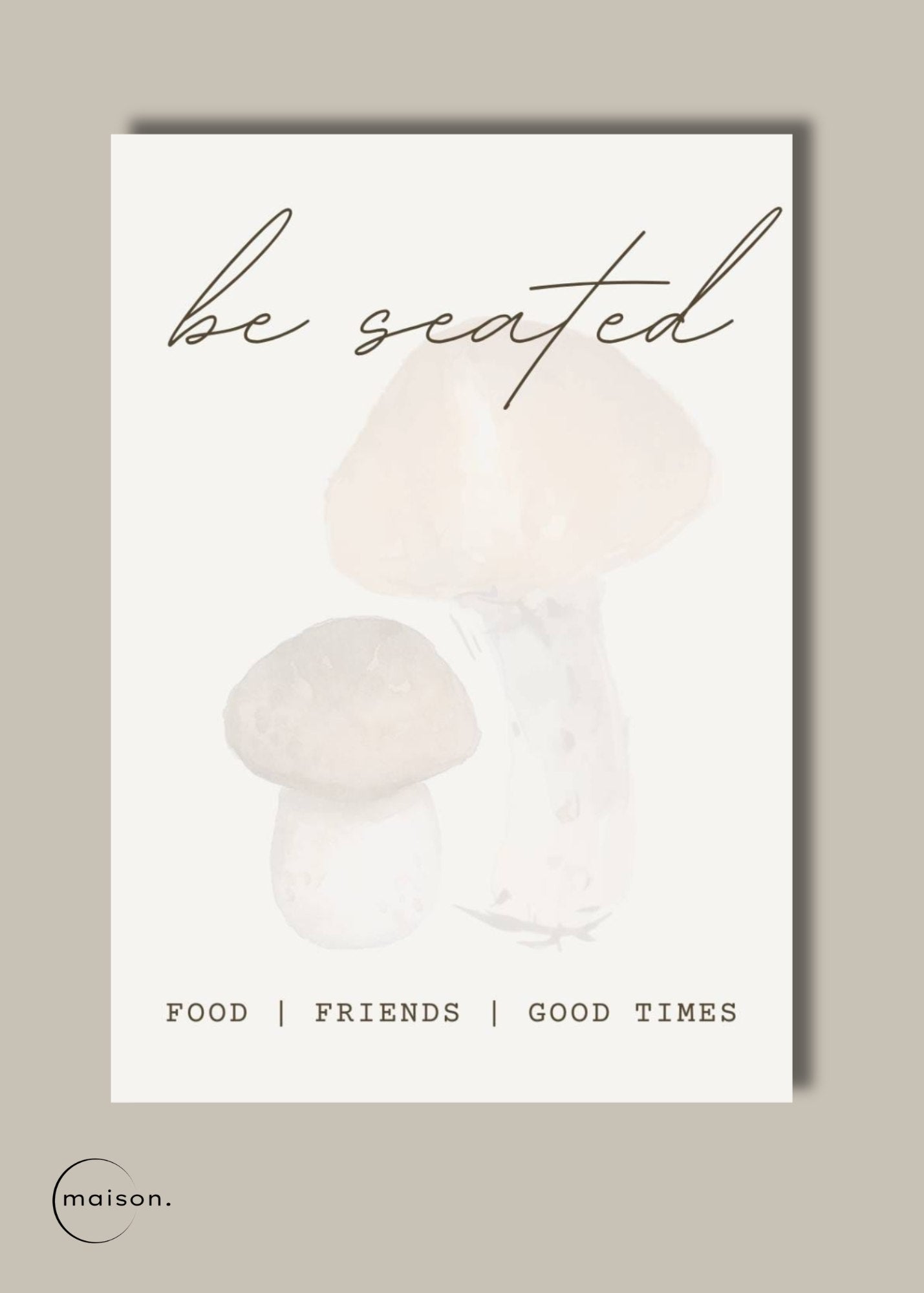 Mushrooms Name Place Cards | 30 Pack