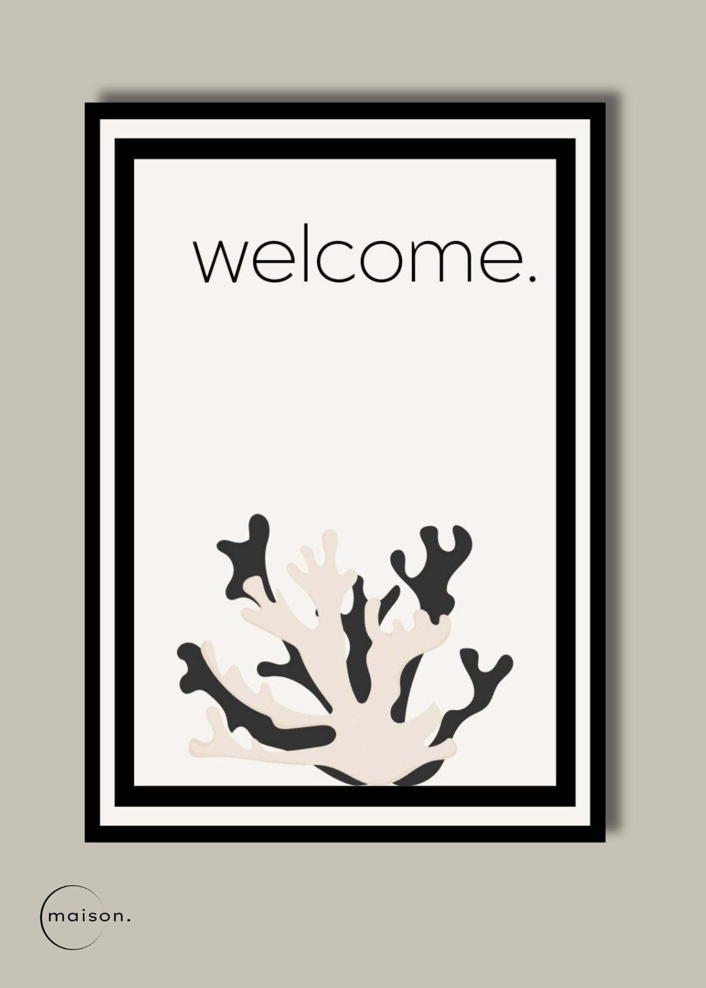 Modern Coral Name Place Cards | 30 Pack