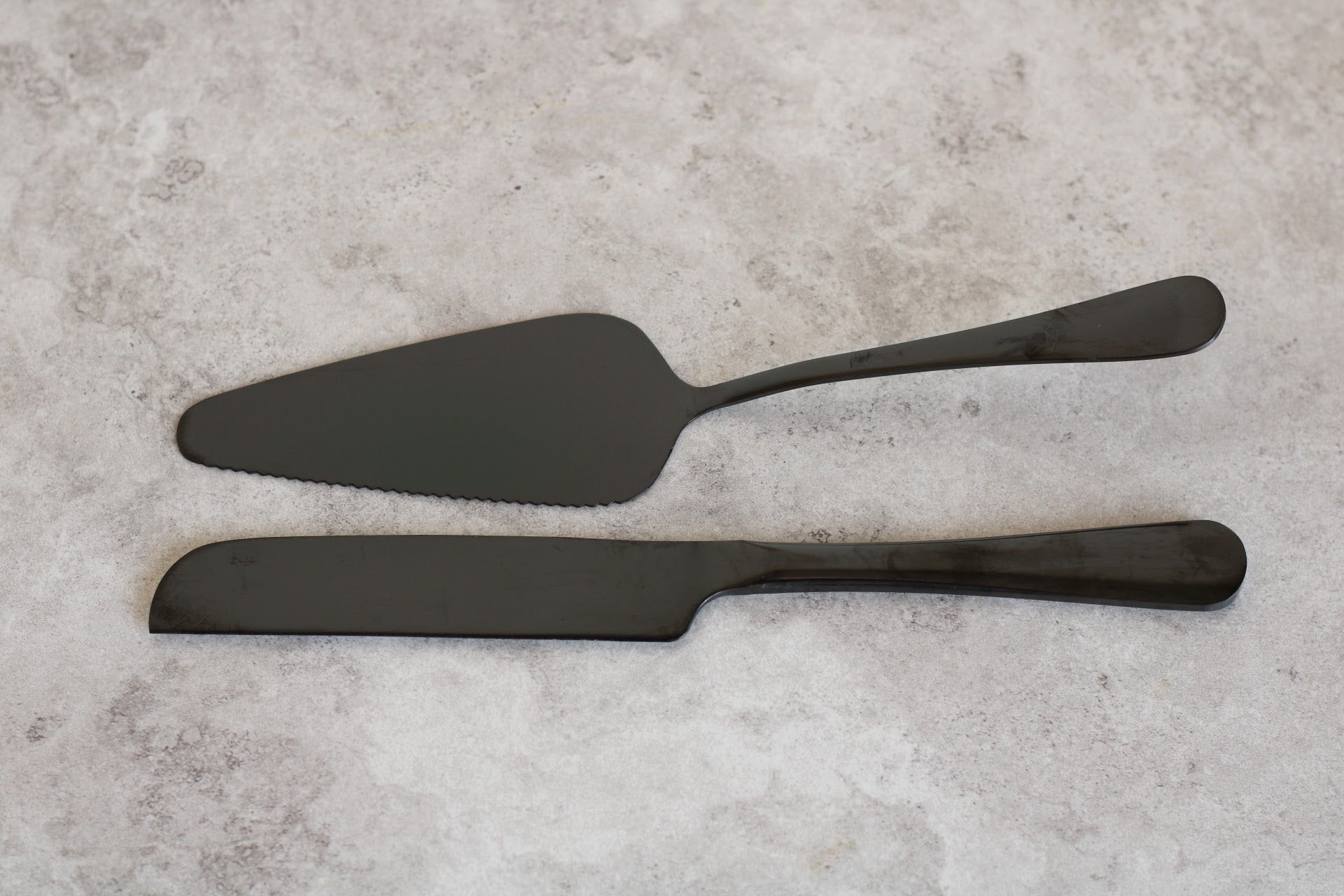 Black 2 piece Cake Server Set