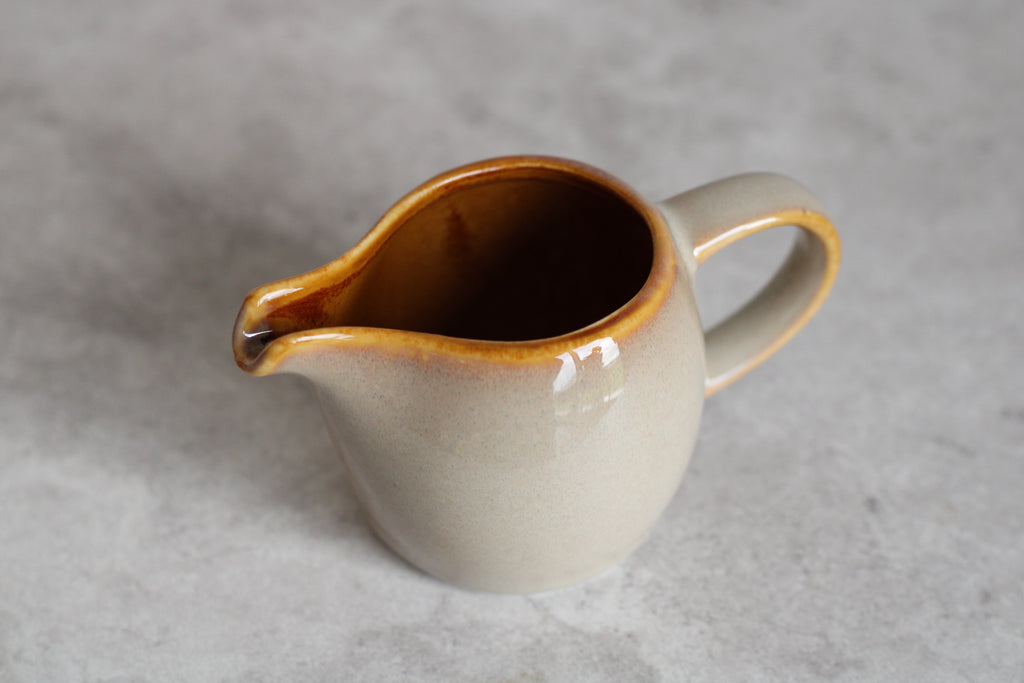 Beige Ceramic Jug with Handle