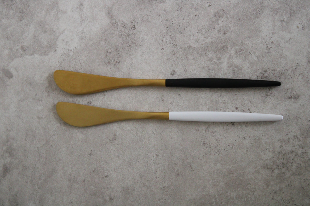 Black and Gold Stainless Steel Butter knife - 17cm