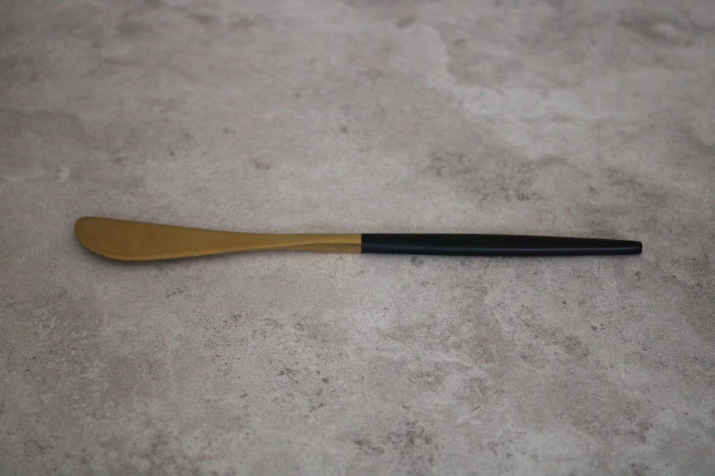 Black and Gold Stainless Steel Butter knife - 17cm