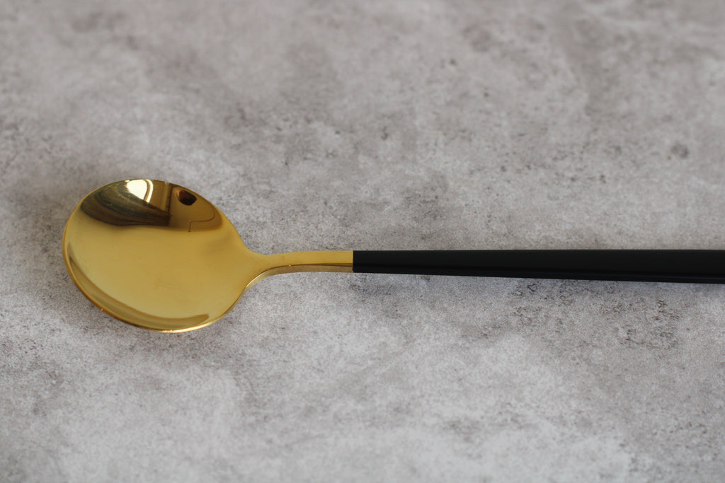 Black Gold Dip Spoon 17cm