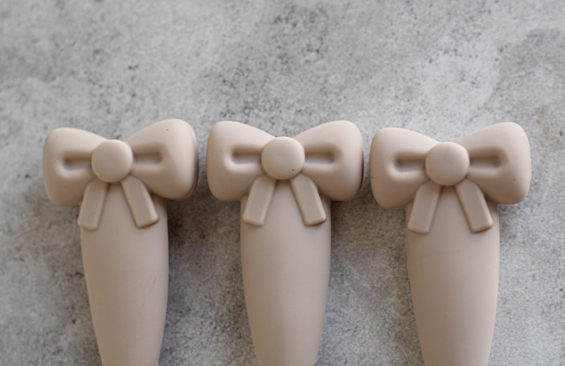 Dusky Pink Bow Children's Cutlery Set