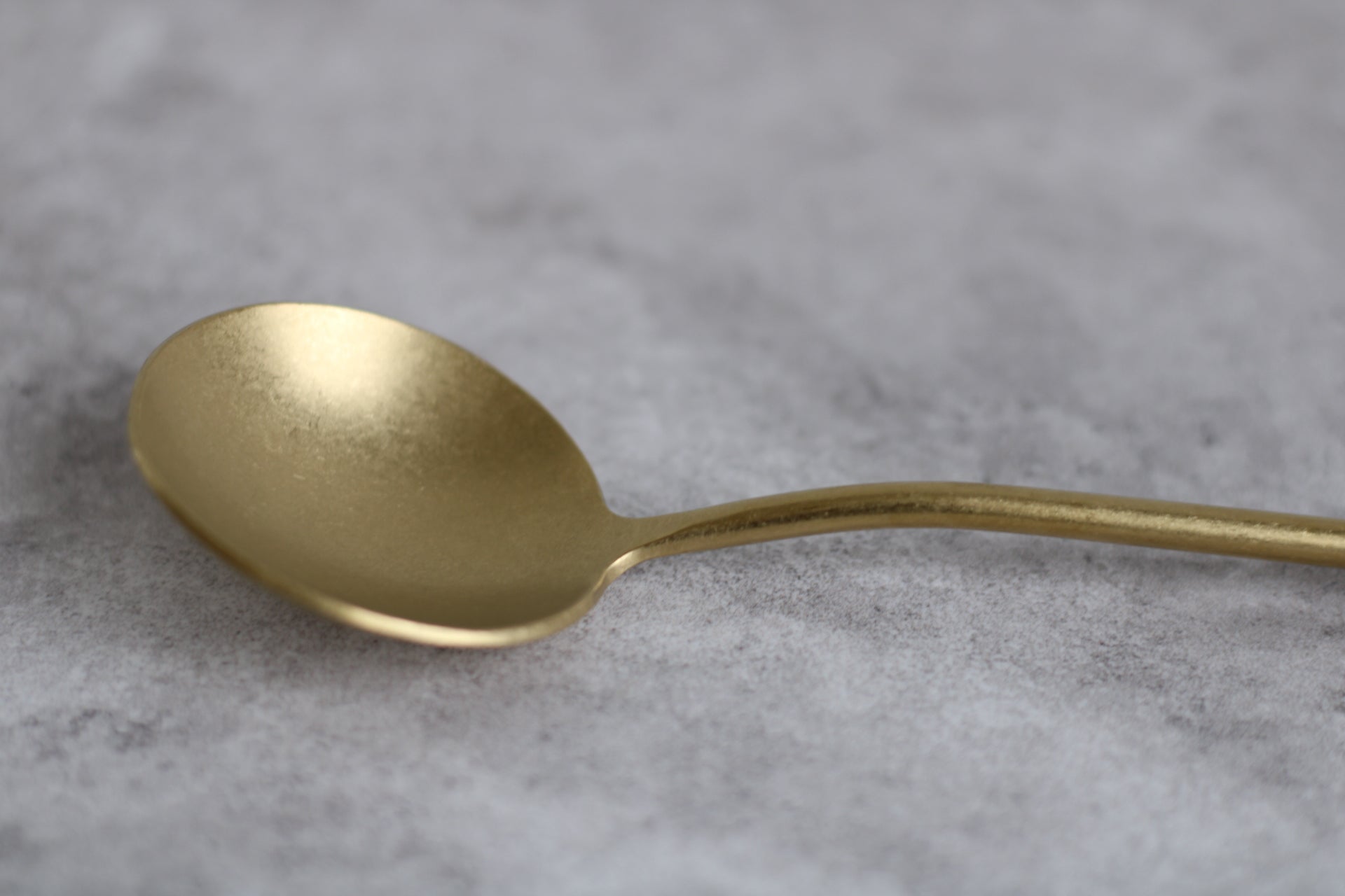 Gold Premium Dip Spoon Stainless Steel - 18x4.5cm
