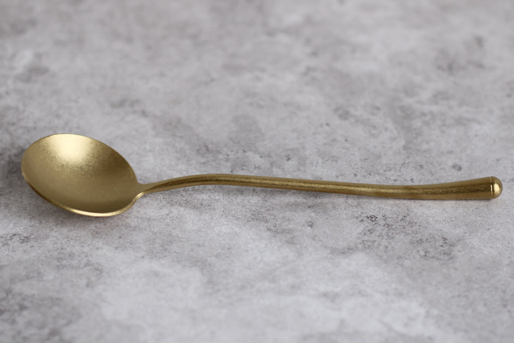 Gold Premium Dip Spoon Stainless Steel - 18x4.5cm