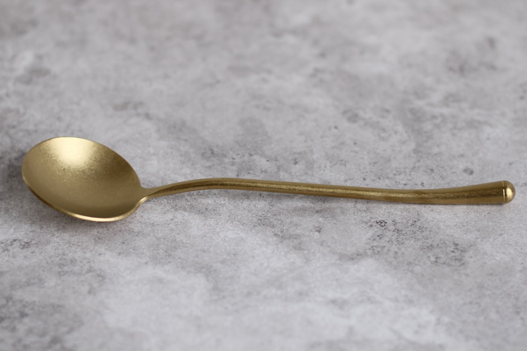 Gold Premium Dip Spoon Stainless Steel - 18x4.5cm