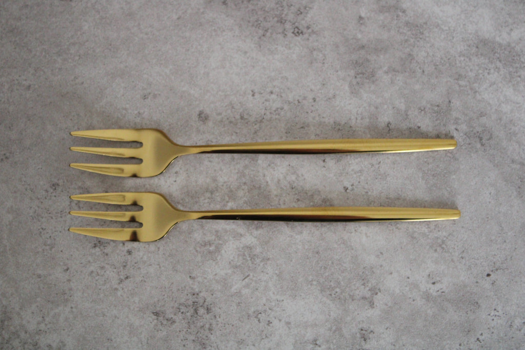 Gold Snack Forks - 13cm set of 2
