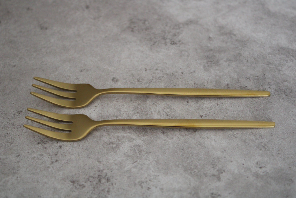 Gold Snack Forks - 13cm set of 2