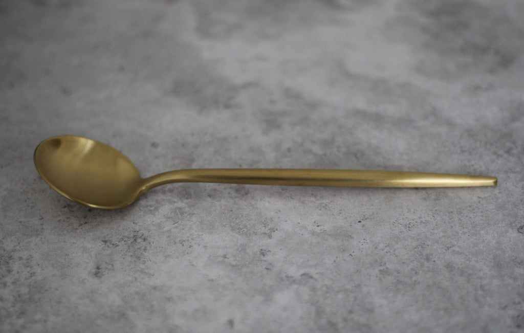 Gold Stainless Steel Serving Spoon 22x5cm