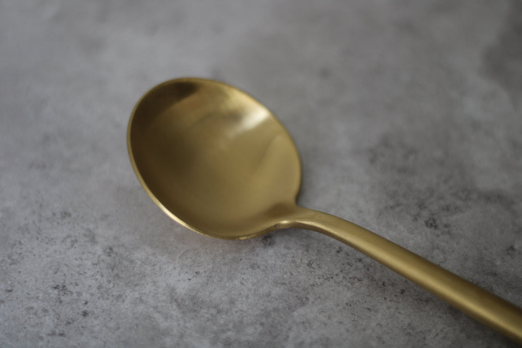 Gold Stainless Steel Serving Spoon 22x5cm