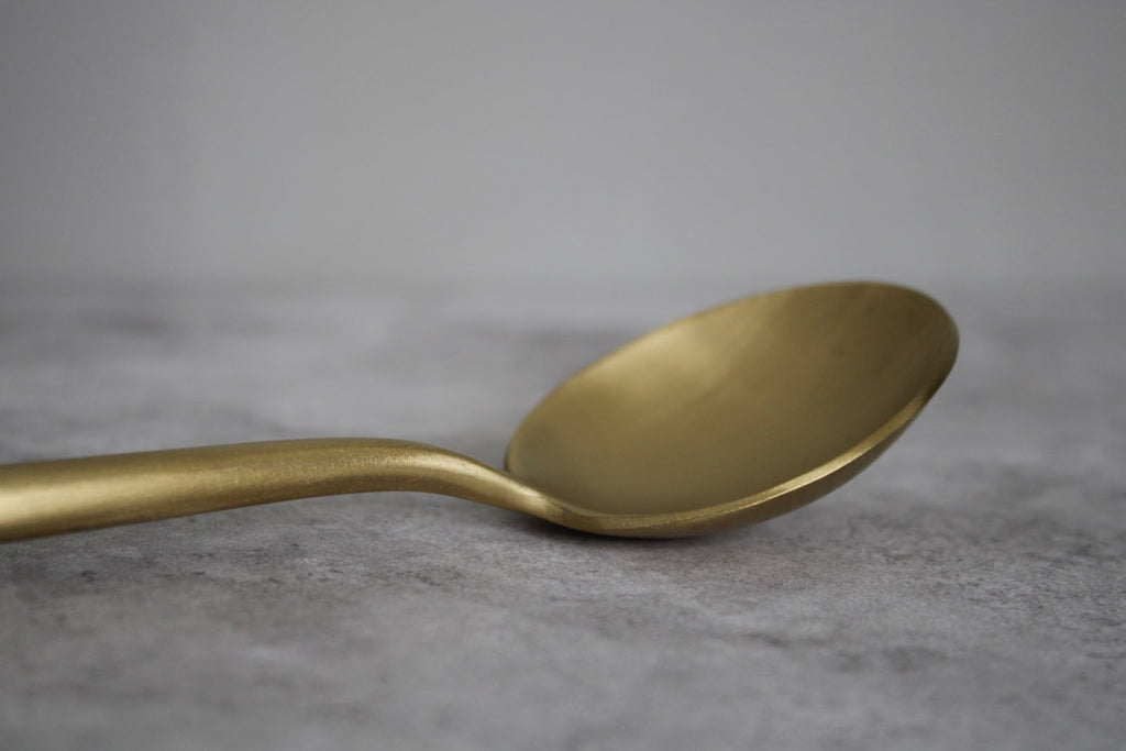 Gold Stainless Steel Serving Spoon 22x5cm