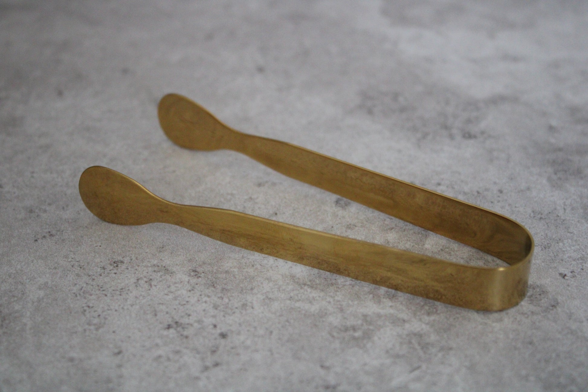 Gold Small Stainless Steel Serving Tongs - 11cm