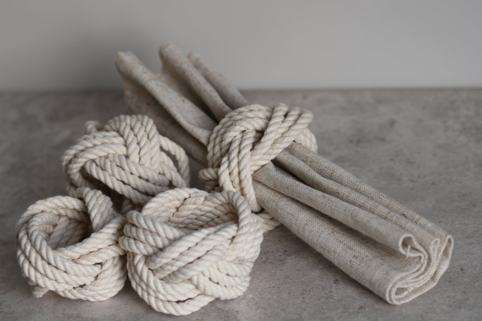 Rope Napkin Rings Set of 12