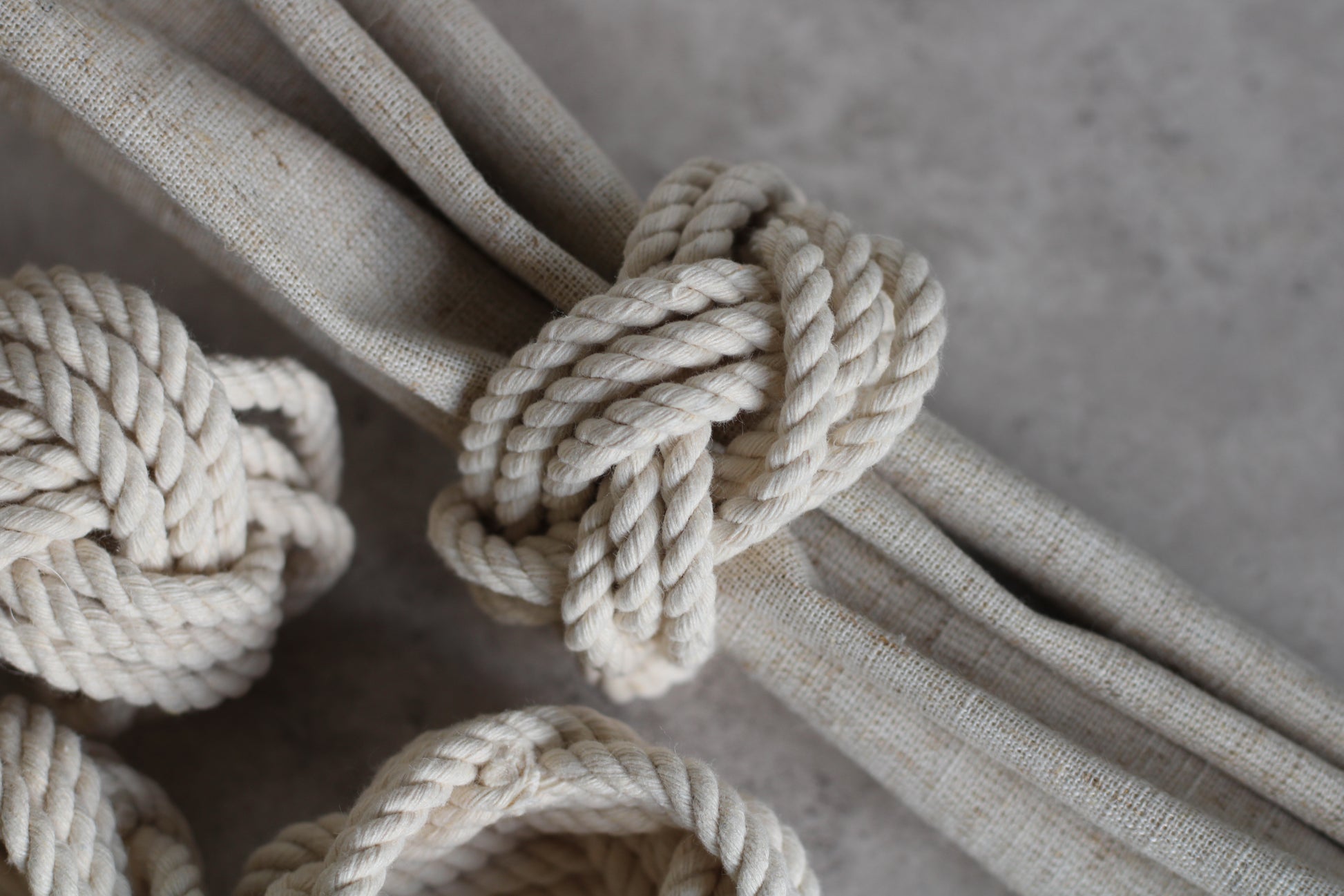 Rope Napkin Rings Set of 12