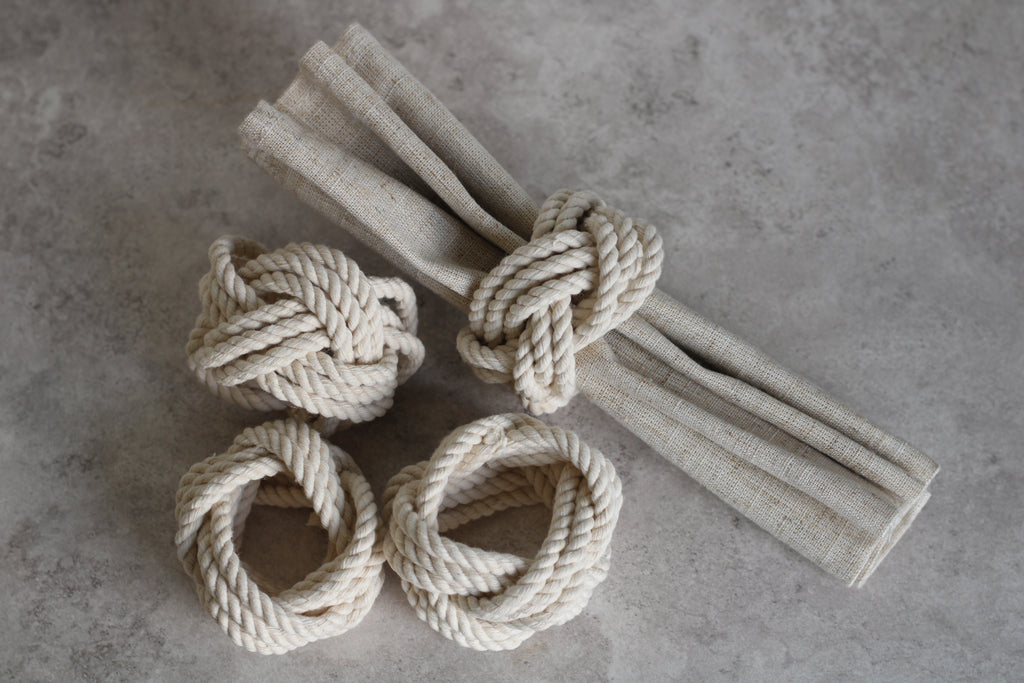 Rope Napkin Rings Set of 12