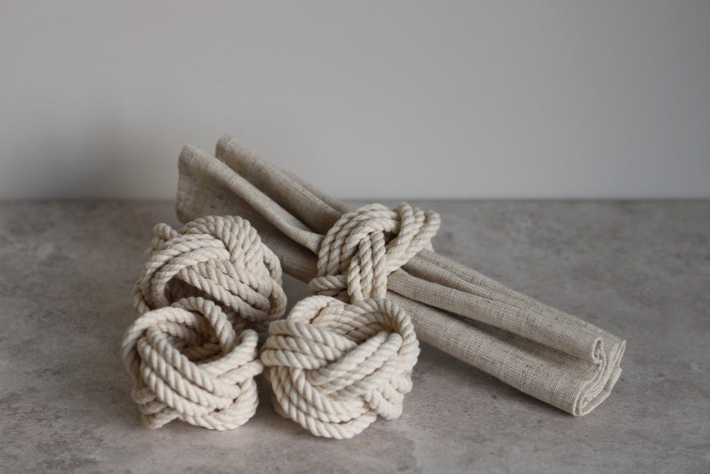 Rope Napkin Rings Set of 12