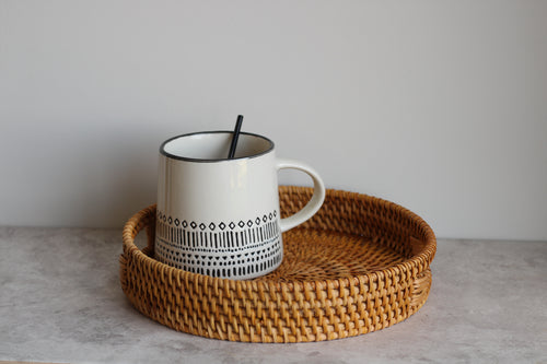 25cm Rattan Tray