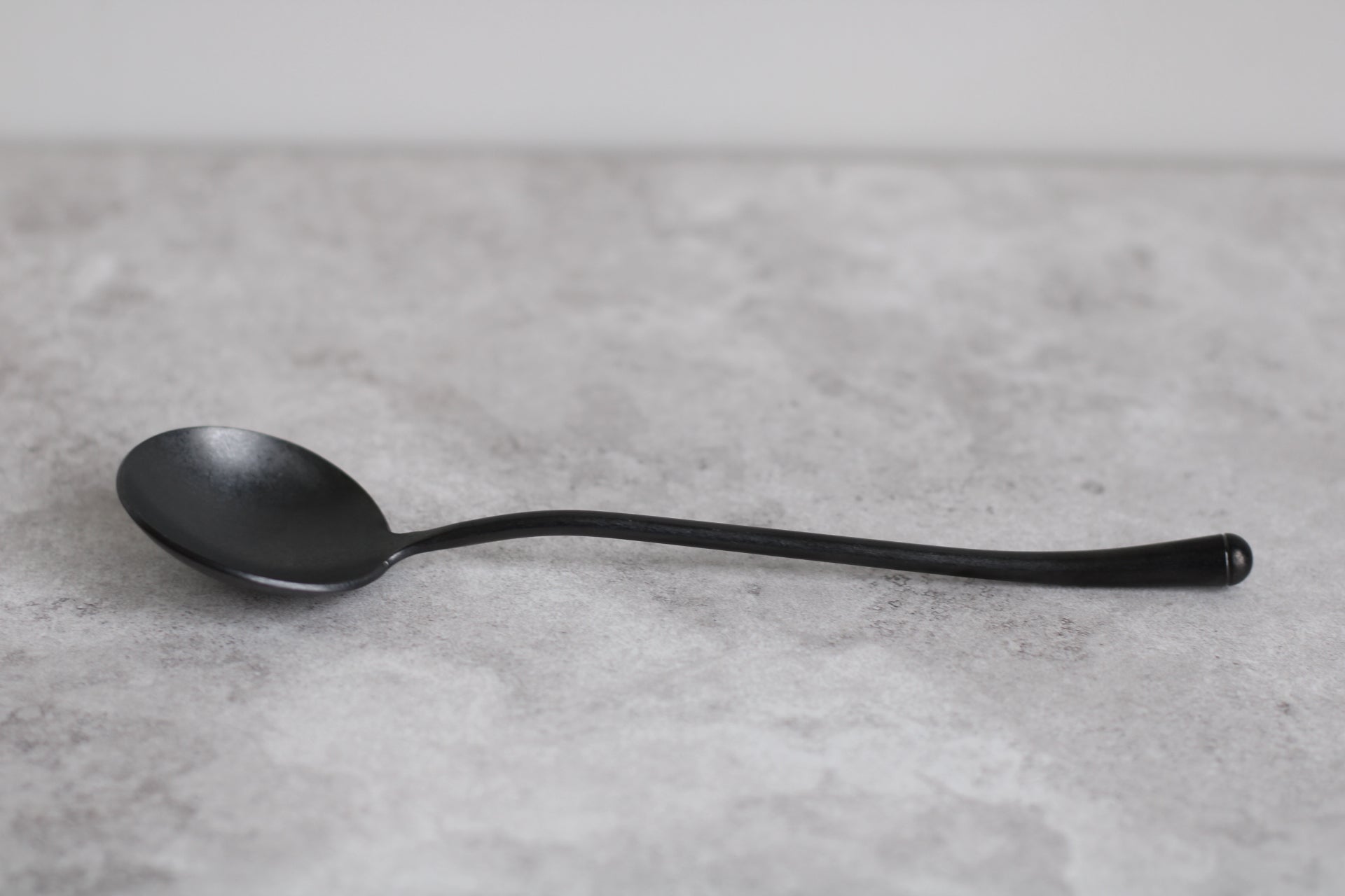 Black Premium Dip Spoon Stainless Steel - 18x4.5cm