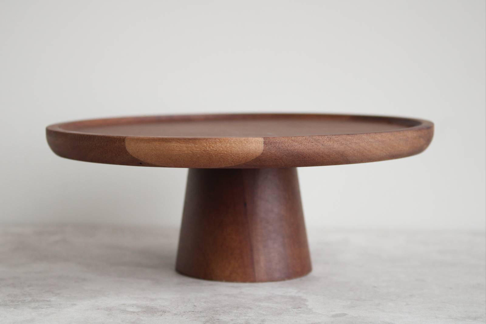 Wood Cake Stand Small - 22cm height x 9cm diameter